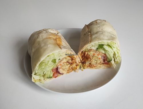 Pakora wrap (€8): cold, bland, soggy at Himalayak in Bonn