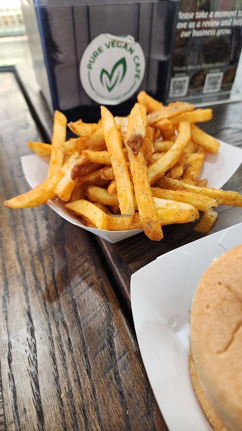 Fries at Pure Vegan Cafe in Raleigh