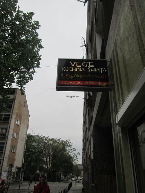 Look for the sign! at Najadacze.pl - Vege Kuchnia Swiata in Wroclaw