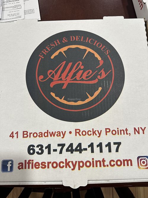 Pizza  at Alfie's in Rocky Point