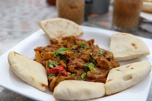 Caribbean jackfruit curry at Bario in Willemstad