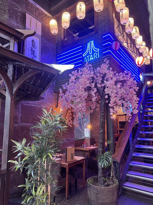 Cherry blossom   at Mikaku in Glasgow