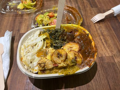 Vegan bowl of sunshine   at Carivegan  in South East London