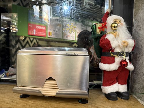 decoration #Veganuary at Maoz - Damrak in Amsterdam