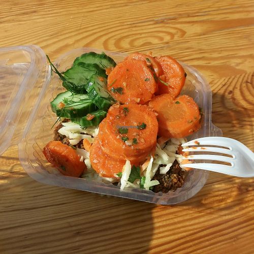 Falafel salad at Maoz - Damrak in Amsterdam