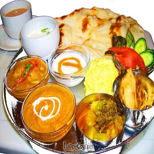 Thali Luunch 1200 yen at Shama Vegetarian Indian Restaurant in Osaka