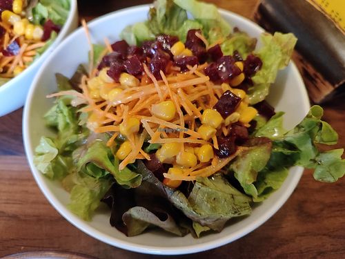 Mixed salad starter at Crêperie Bach & Buck in Biel