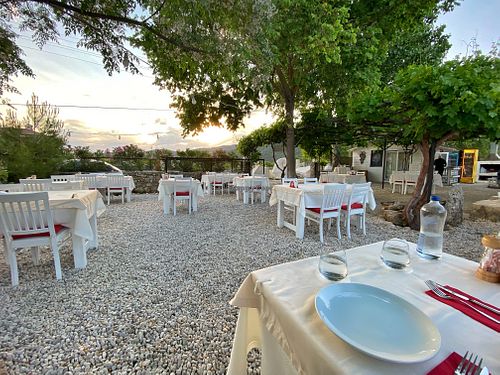 The dining area.  at İncir Kayaköy - Maybe closed in Mugla