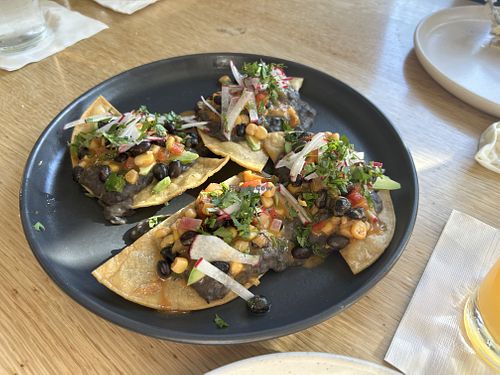 $14 Méxi-Cali Tostada  at Station Craft in Dana Point