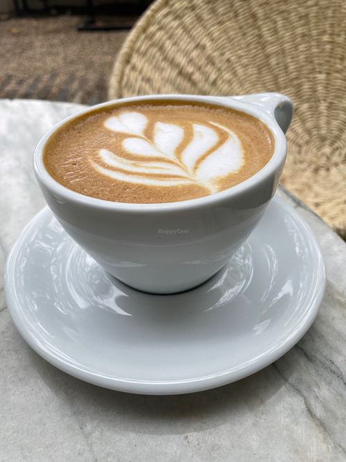 Coffee with coconut milk at Coffee LAB in San Jose Del Cabo