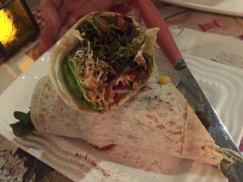 Avocado chilli salad flatbread roll at Veggie4Love in Hong Kong Island