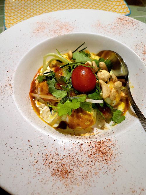 Laksa squid balls at Veggie4Love in Hong Kong Island