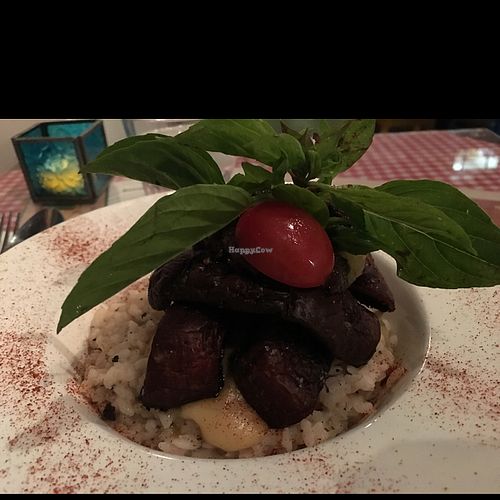 Garlicky Truffle Rice w/ Cashew Cheese at Veggie4Love in Hong Kong Island