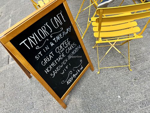 sign  at Taylor's Cafe in Brussels
