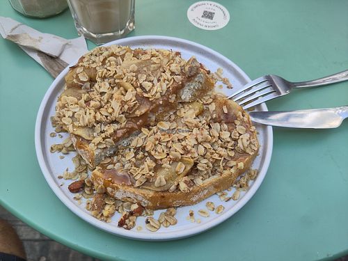 Sweet toast at Taylor's Cafe in Brussels