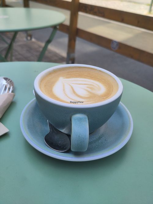 Cafe latte at Taylor's Cafe in Brussels