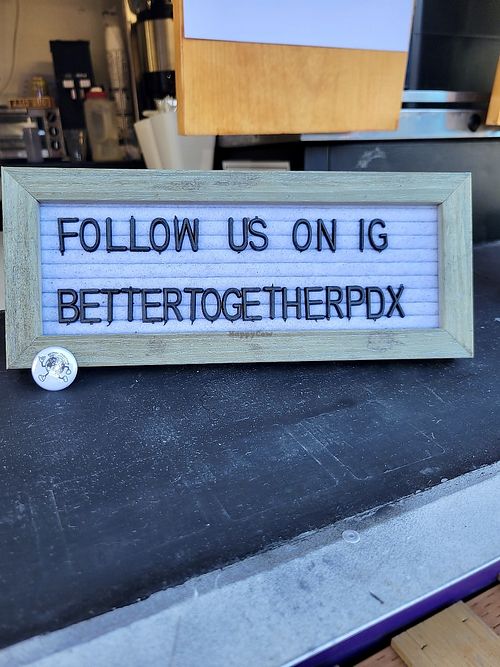 Follow on Instagram  at Better Together Beer and Coffee Cart in Portland