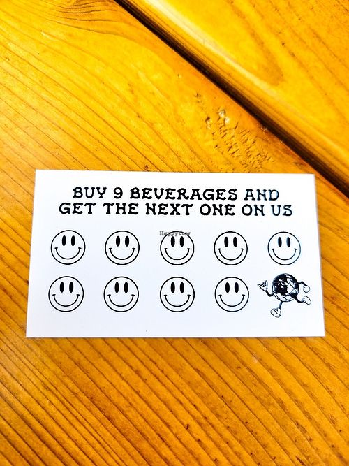 Rewards Card at Better Together Beer and Coffee Cart in Portland