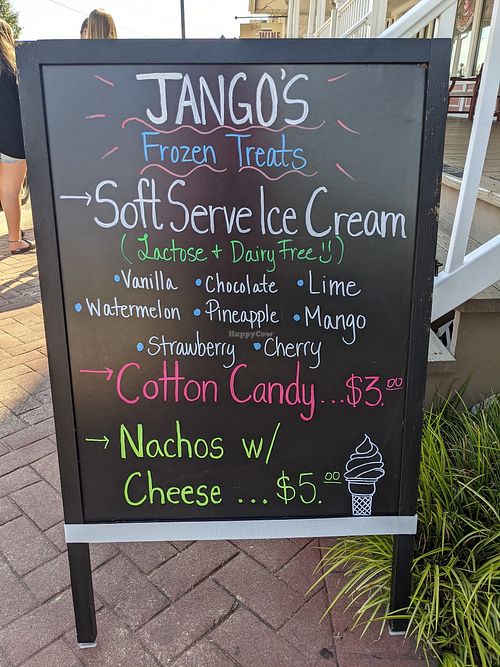 The soft serve is vegan at Jango's Frozen Treats in North Beach