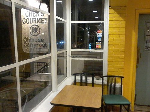 One table  at Chen's Gourmet Restaurant in Washington