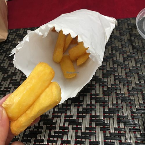 Crispy hot chips at CBF in Adelaide
