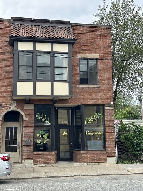 Frontage on west 25th street  at Green Kitchen in Cleveland