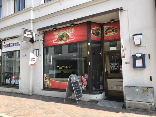 Outside and entrance   at Topp Falafel in Angelholm