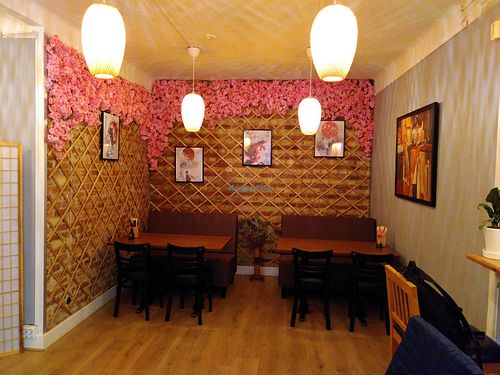 Interior at Hanami Sushi Bar in Angelholm