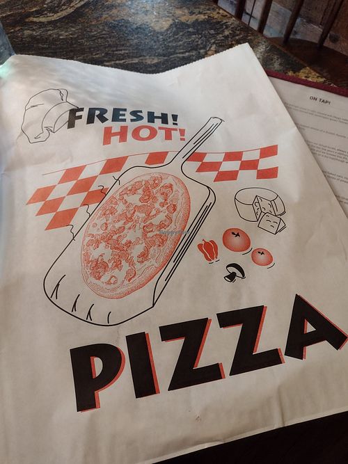 Cute biodegradable to-go bags at North Fork Brewery in Deming