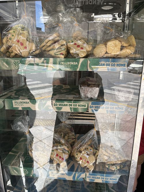 Cookies and other sweets (budines etc)  at Veggie Vendetta in Buenos Aires