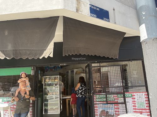 Storefront is easy to miss  at Veggie Vendetta in Buenos Aires