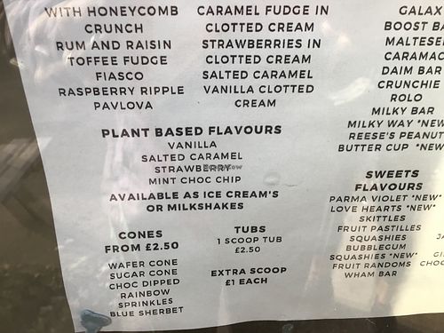 Details on menu  at Get Licks in Prudhoe