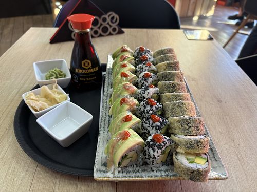 Vegan sushi   at Sushi Master in Brasov