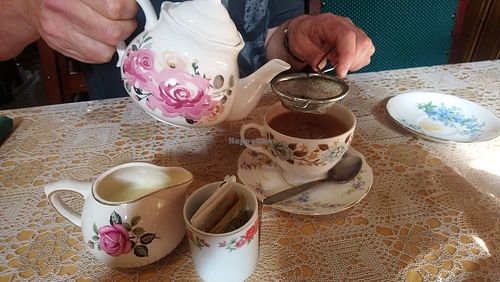 Loose leaf tea - plant milks available at The Blitz Tearoom in Weston-super-mare