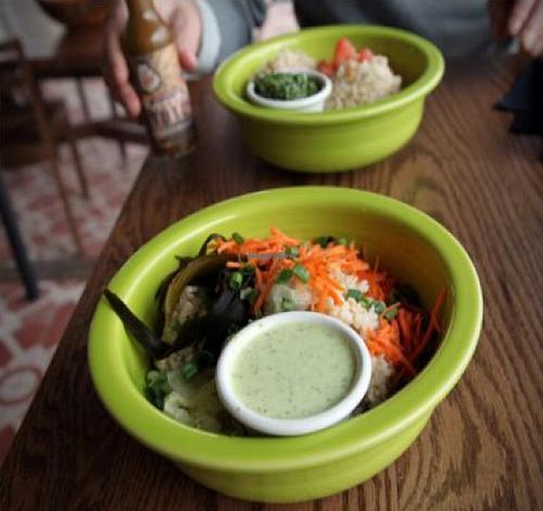 Cafe gratitude at Cafe Gratitude- Larchmont in Hollywood