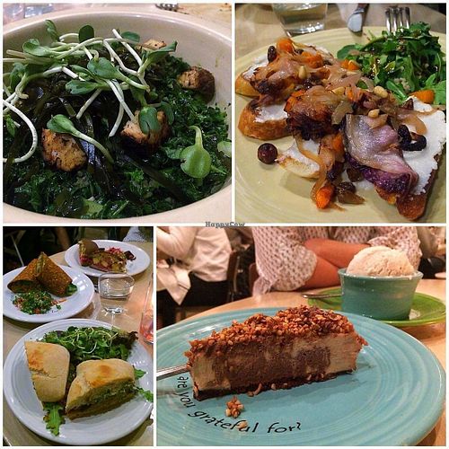 So many great vegan options at Cafe Gratitude- Larchmont in Hollywood