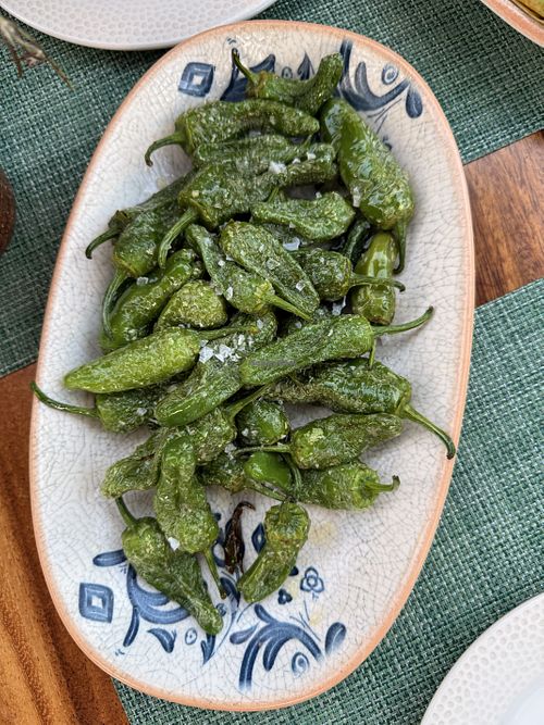 Padron pepperss  at Siso Beach in Mallorca