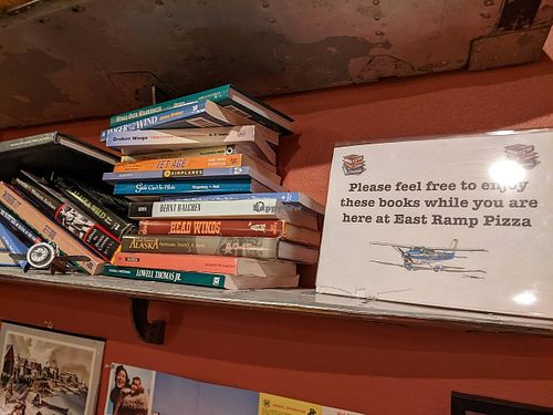 Air travel library at East Ramp in Fairbanks