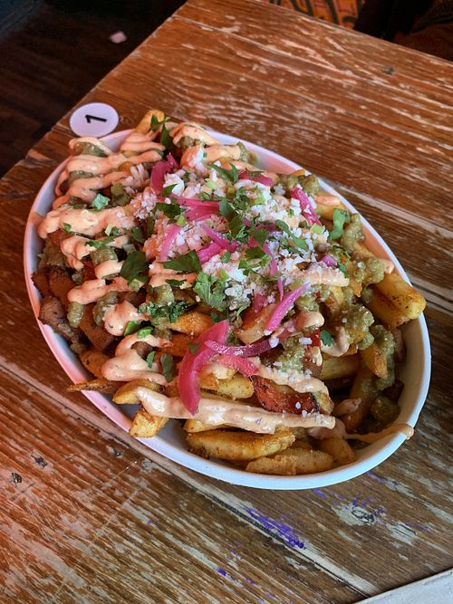 Loaded fries   at Antojitos - The Dog House in Edinburgh