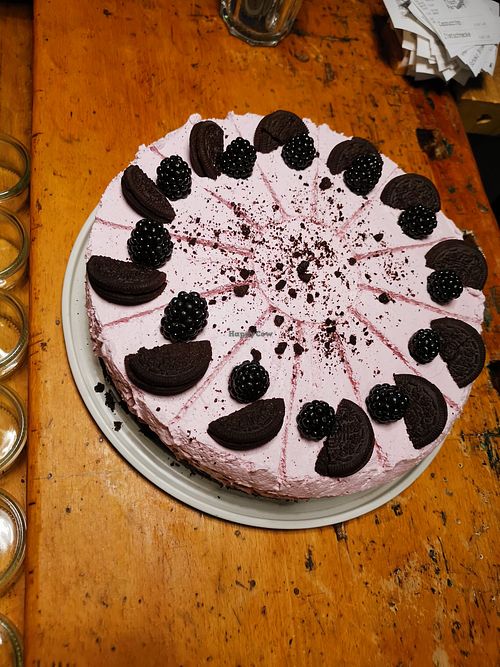 Brombeer-Oreo-Torte at Schröder's Cafe in Luedenscheid