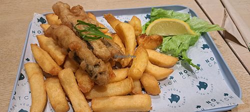 Haddock and chips at The No Catch Co in Brighton