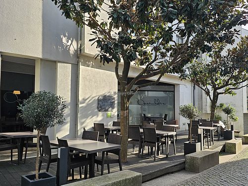 Outdoor seating. at Assembleia in Arouca