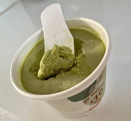 Matcha ice cream  at Veganisto in Bangkok