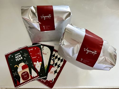 Veganisto delivery package with dry ice inside #Veganuary at Veganisto in Bangkok