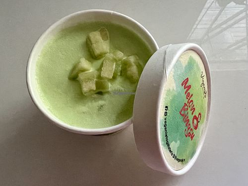 Melon bingsu  at Veganisto in Bangkok