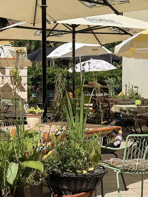 outside  at L‘ Insalatina in Merano