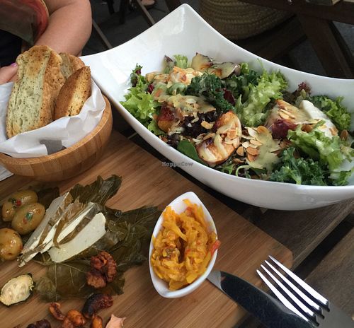 Vegan mozzarella salad  at Tel Aviv Urban Food in Warsaw