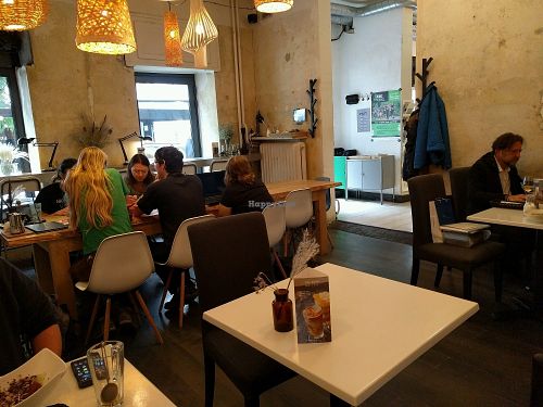 One of three dining rooms at Tel Aviv Food & Wine at Tel Aviv Urban Food in Warsaw