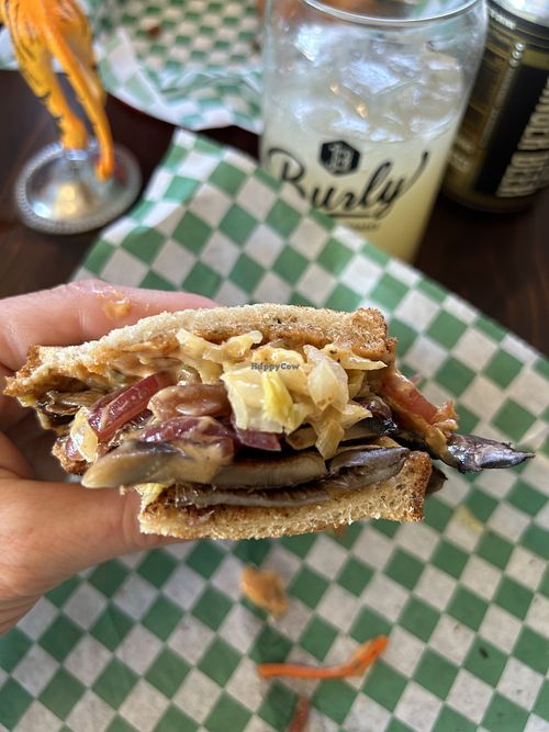 Inside of mushreuben   at Burly's in Sacramento