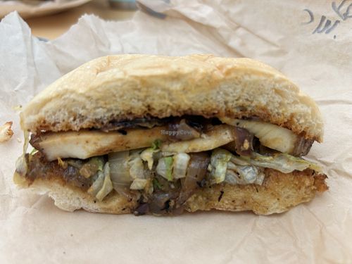 Smoked tofu sandwich - very good!   at Burly's in Sacramento